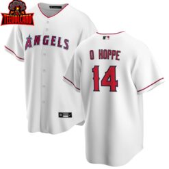 Los Angeles Angels Logan O’Hoppe White Home Replica Jersey