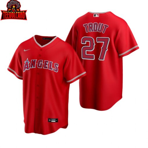 Los Angeles Angels Mike Trout Red Replica Alternate Jersey