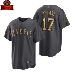 Los Angeles Angels Shohei Ohtani Charcoal 2022 All-Star Game Replica Jersey