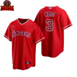 Los Angeles Angels Taylor Ward Red Alternate Replica Jersey