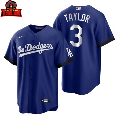 Los Angeles Dodgers Chris Taylor Royal 2021 City Connect Replica Jersey