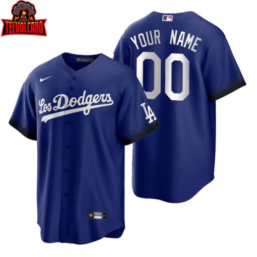 Los Angeles Dodgers Custom Royal 2021 City Connect Replica Jersey