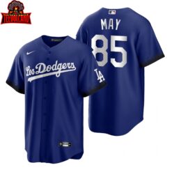 Los Angeles Dodgers Dustin May Royal 2021 City Connect Replica Jersey