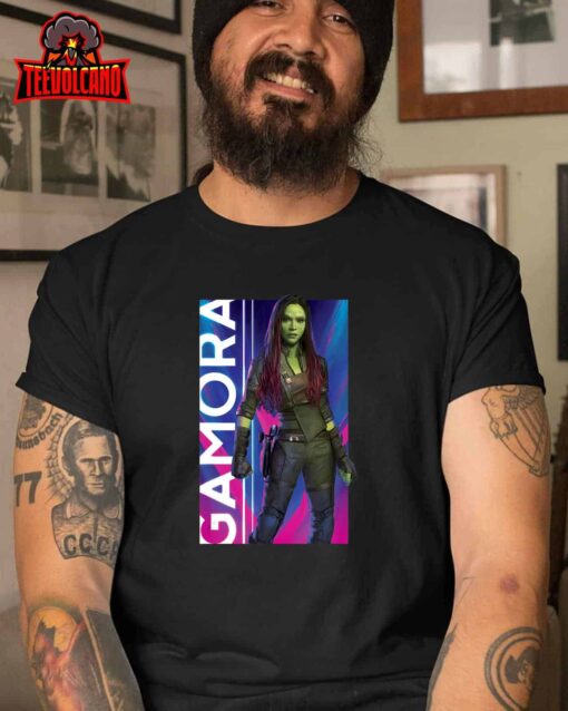 Marvel Guardians of the Galaxy Vol. 3 Vintage Gamora Panel T-Shirt