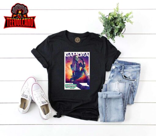 Marvel Guardians of the Galaxy Volume 3 Gamora Poster T-Shirt