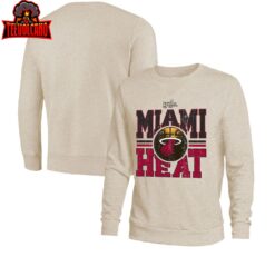 Miami Heat 2023 NBA Finals Tri-Blend Pullover Sweatshirt