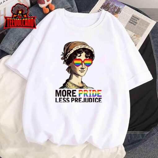 More Pride Less Prejudice LGBT Gay Pride Month Unisex T Shirt