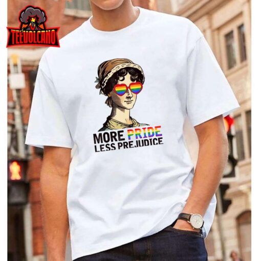 More Pride Less Prejudice LGBT Gay Pride Month Unisex T Shirt