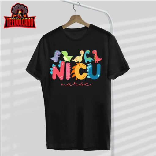 NICU Nurse Animal, Nurse Appreciation, Nicu Nurse Dinosaur T-Shirt