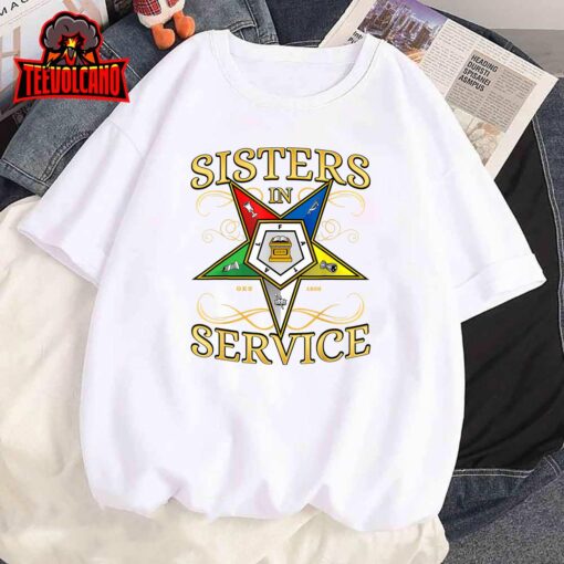 OES Sisters in Service Order of the Eastern Star Unisex T-Shirt