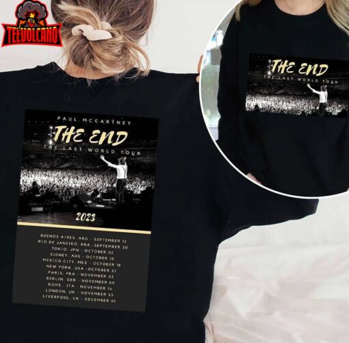 Paul McCartney The End The Last World Tour 2023 T-Shirt