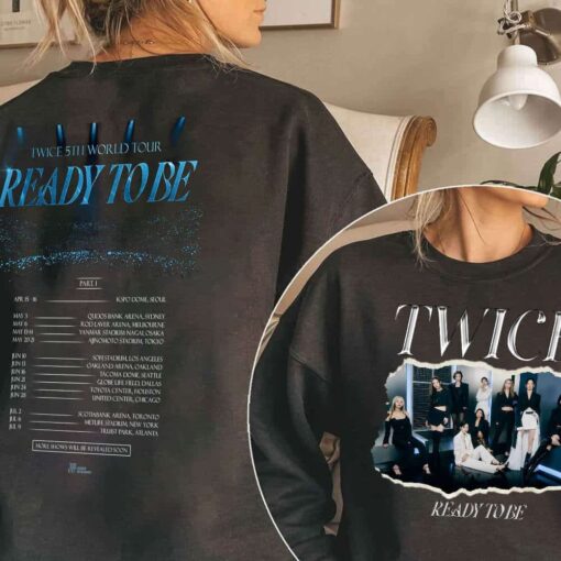 Ready To Be Tour Shirt, Music Vintage Twice Kpop Tour Shirt