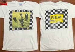 REM Rock Band Out Of Time T-Shirt, Vtg 90s REM Music Band Graphic Shirt