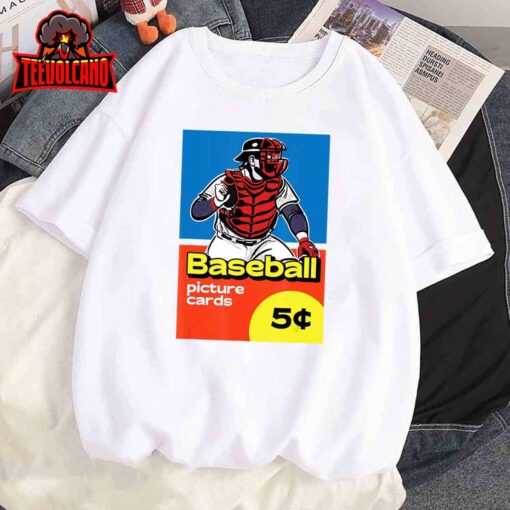 Retro Baseball Card Wax Pack-Inspired Design Graphic T-Shirt