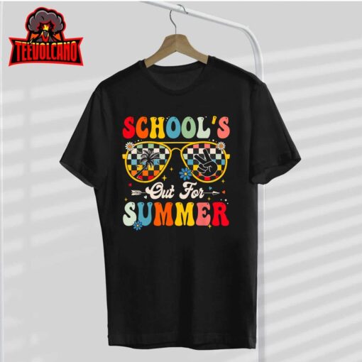 Retro Last Day of School’s Out For Summer Teacher Boys Girls T-Shirt