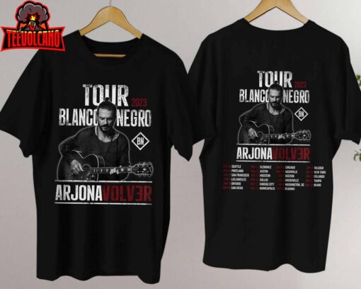 Ricardo Arjona Shirt Tour Blanco Y Negro Arjona Volver 2023 Shirts