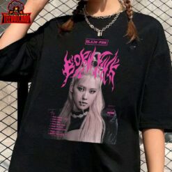 Rose Born Pink Shirt, Rose Blackpink Kpop Vintage T-Shirt