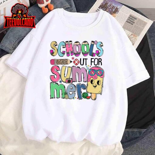 School’s Out For Summer Teacher Boys Girls Summer Vacation T-Shirt