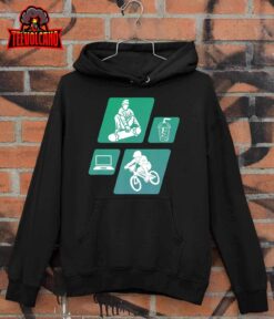 Show Your Love For BMX, Coffee, SkateBoarding and Laptops T-Shirt