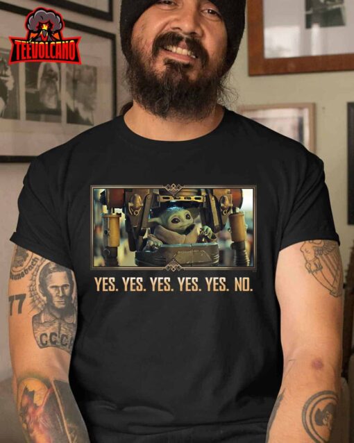 Star Wars The Mandalorian Season 3 Grogu in IG-12 Yes Yes No T-Shirt