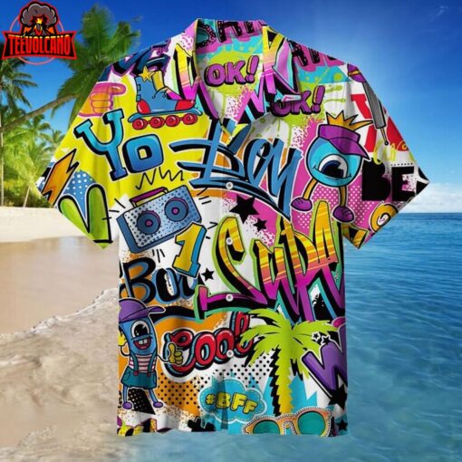 Street fashion Graffiti Hawaiian Shirt