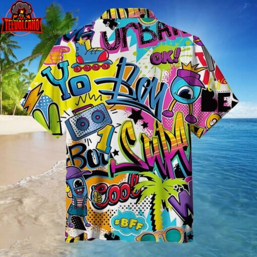 Street fashion Graffiti Hawaiian Shirt