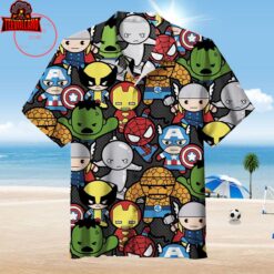 Super Hero Cartoons Hawaiian Shirt