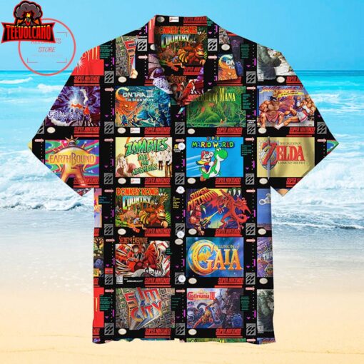 Super Nintendo Entertainment System Hawaiian Shirt