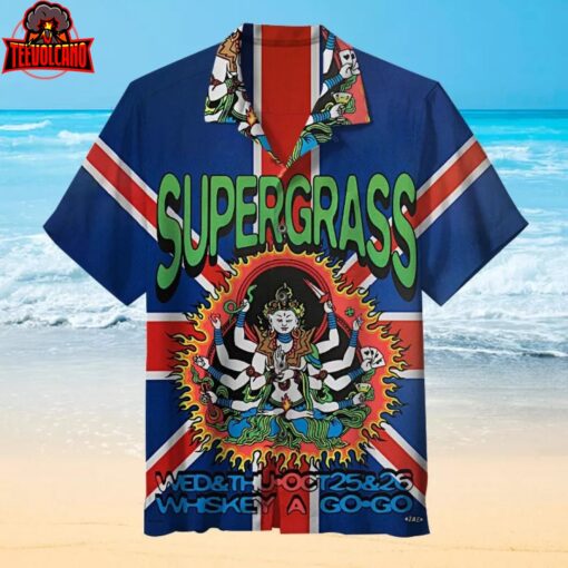 Supergrass Concert Poster Hawaiian Shirt