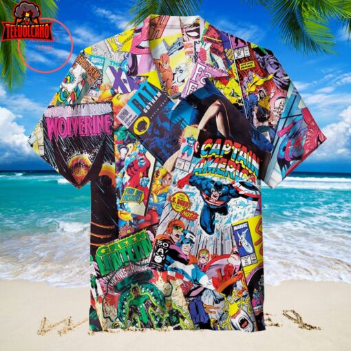 Superhero Comics Book Hawaiian Shirt