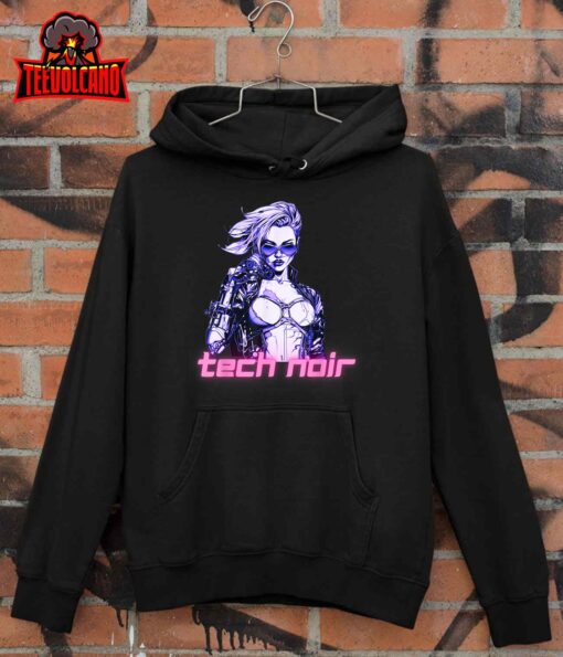 Tech Noir Cyberpunk Girl Unisex T-Shirt