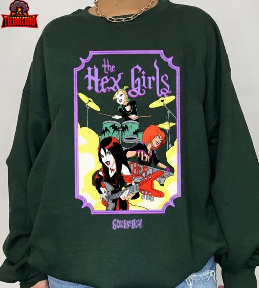 The Hex Girls T-Shirt, Vtg The Hex Girls Rock Band Music Sweatshirt