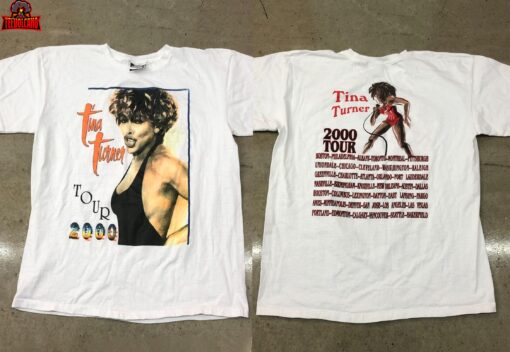 Tina Turner 2000 Tour Concert T-Shirt, Tina Turner Graphic T Shirt