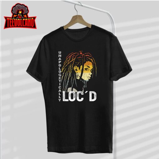 Unapologetically Loc’d Black Queen Melanin Loc’d Hair T-Shirt