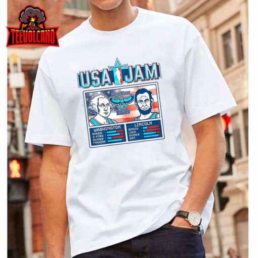 Usa Jam Washington Lincoln T-Shirt