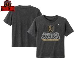 Vegas Golden Knights Kid 2023 Western Conference Champions Locker Room T-Shirt