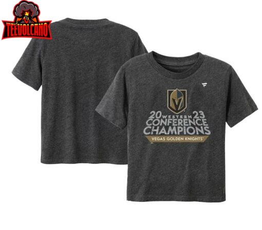 Vegas Golden Knights Kid 2023 Western Conference Champions Locker Room T-Shirt