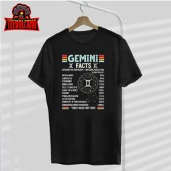 Vintage Astrology May June Birthday Zodiac Sign Retro Gemini T-Shirt