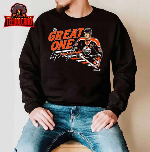 Wayne Gretzky – The Great One – Edmonton Hockey Unisex T Shirt