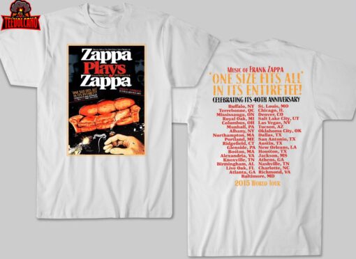 Zappa Plays Zappa Music Of Frank Zappa 2015 World Tour Black T-Shirt