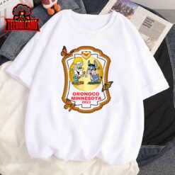 2023 Oronoco Minesota Heart Of Gold Miner Donkey Butterflies T-Shirt