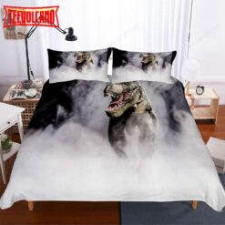 3 Pieceet 3d Digital Print Lost World Jurassic Park Big Dinosaur Patterns Bedding Sets