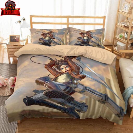 3d Attack On Titan Duvet Cover Bedding Set V2