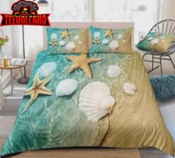 3D Beach Starfish and Seashell Relax Landscape Duvet Cover Bedding Sets