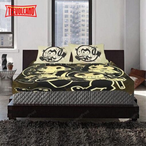 3d Bendy And The Ink Machine Video Game Duvet Cover Bedding Sets