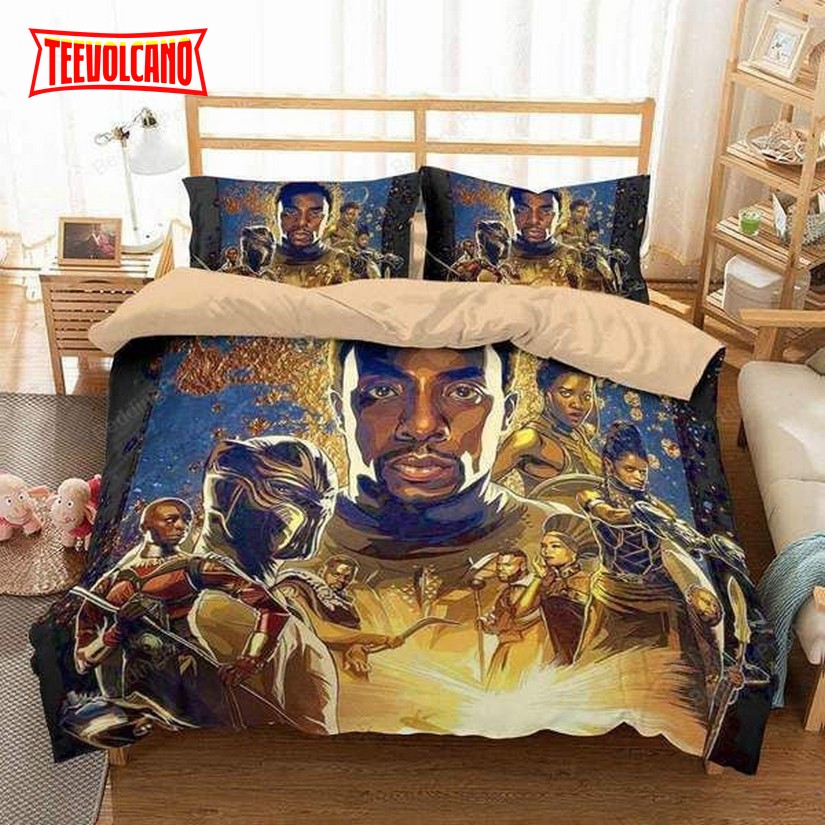 3D Black Panther Digital Portrait Image Bed Sheets Duvet Cover Bedding Sets