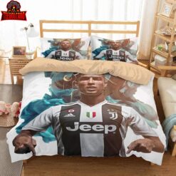 3d Cr7 Juventus Fc Duvet Cover Bedding Sets