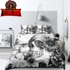 3D Day Of The Dead Sugar Skull Duvet Cover Bedding Sets