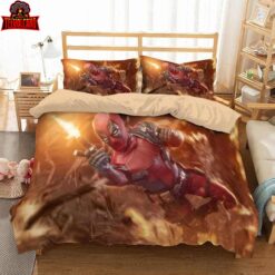 3d Deadpool Duvet Cover Bedding Set