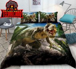 3d Dinosaur Destroy Park Bed Sheets Duvet Cover Bedding Sets